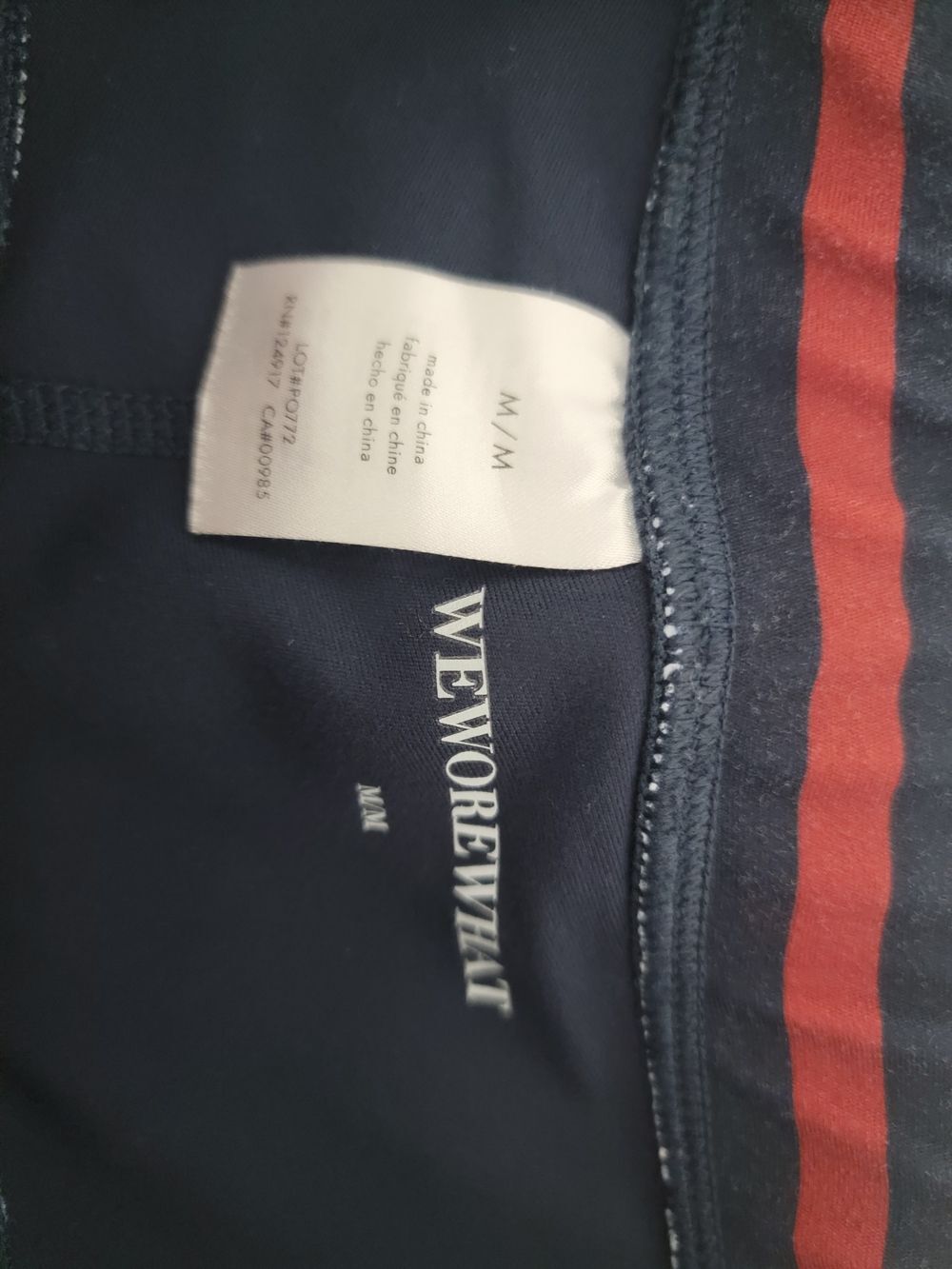 WeWoreWhat Mini Skirt Blue Red Size M - Picture 8 of 9